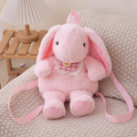 Bib Rabbit Doll Hot White Pink Brown K&uuml;&uuml;liku karusnaha kott Palus seljakott Keti rihm Laste kott Kett Crossbody kott seljakott 43cm