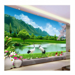 3D-tapeet loodusmaastik J&auml;rve seinamaalingud elutuba magamistuba kodukaunistus taust seinapaberi freskod 300 cm(W) x 200 cm(H)