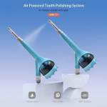 360&deg; vee pihustamisega hambaarstlik Air Flow Prophy liivapritsiga hambapuhastus k&auml;siinstrument veekindla aurueemaldus poleerimiss&uuml;steemiga 2 holes sinine