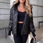 Paks Soe Parka Seisukrae T&otilde;mblukuga Naiste &Uuml;ler&otilde;ivad L&otilde;tv T&auml;idisega Joped Daami &Uuml;hev&auml;rvilised Puuvillased Talvised Naiste Joped M must