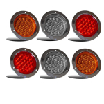 4 &Uuml;mar LED Haagise Tagatuli &ndash; Punane / L&auml;bipaistev / Kollane | Stopper, Suunatuli, Pidurituli, Tagurdustuli, Gabariittuli 24V | Veoautod, Haagised, Matkaauto, K&uuml;lalismaja, Kallurauto