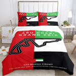 Luksuslik uus 3D-tr&uuml;kiga F1 rahvusvahelise raja tekikott tekikott voodipesukomplekt pehme tekikate ja padjap&uuml;&uuml;r &uuml;hekohaline/kahekohaline/kuninganna AU Single 140x210cm