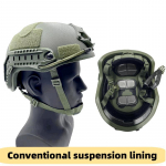 Ballistiline ACH K&otilde;rge L&otilde;ikega Taktikaline Kiiver Kevlar K&otilde;rge Kvaliteediga Ballistiline Kiiver NIJ IIIA FAST Wendy's Vedrustuspadjaga Ballistiline Kiiver