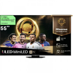 TV Mini-LED QLED - HISENSE - 55U8Q - 4 000 nits - 165Hz - Smart TV VIDAA U9