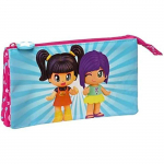 Kolmekordne Pinyponi pliiatsikott - Safta - Roosa - 3-aastastele ja vanematele - Sooline - Laps roosa