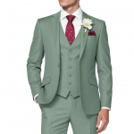 Meeste 3-osalised &uuml;likonnad Slim Fit balli&uuml;likonnad meestele Pulmakleit &Uuml;likond Suvine bleiser Jakk Vest P&uuml;ksid Smokingu komplekt S tume mereroheline v&auml;rv