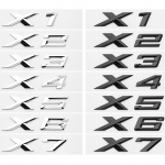 BMW X1 X2 X3 X4 X5 X6 X7 GT jaoks Tagumine Pagasiruumim&auml;rk 3D ABS Kroom Must Auto Kleebised Autode Stiilitarvikud X7 h&otilde;be