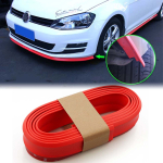 Esikaitseraua huul VW Polo Golfile 4 6 5 7 Jetta MK5 MK6 POLO Passat Universal Guard Kummist jaoturi k&uuml;ljeseelik kriimustusvastane A Black red