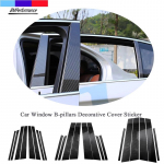 S&uuml;sinikkiust autoakna B-piilarite dekoratiivne kleebis BMW X1 X3 X5 X6 seeriale 1 3 5 E90 F34 F07 auto stiil For All Cars