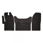 Dywaniki samochodowe gumowe do: Iveco Daily VI dostawczy (2014-) - czarne, dopasowane