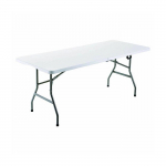 Marbueno Table Pliable R&eacute;sine Blanc 180X70X74 cm Restauration, Plage, Camping 10529 valge