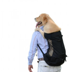 Hingav lemmikloomakoera kandekott suurtele koertele Kuldne retriiver Bulldog Seljakott Reguleeritavad Suure Koera Reisikotid Lemmikloomatarbed S must