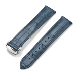 19mm 20mm 21mm 22mm Ehtne Nahast Rihm Omega Seamaster Speedmasteri jaoks Kokkupandava Pandlaga Veekindel Vasikanahast Kellarihm K&auml;ev&otilde;ru 22mm gray