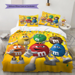 M&M's Muster Voodipesu, Tekikomplekt Tekikate Padjap&uuml;&uuml;r Kodu S&uuml;nnip&auml;evakingitus (1 * tekikott + 2 * padjap&uuml;&uuml;ri, ilma s&uuml;damikuta) 135x200cm