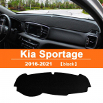 Car Dashboard Sun Shade Mat trument Desk Non-slip Pad For Kia Sportage 4 QL 2016 2017 2018   Accessories LHD Black Side