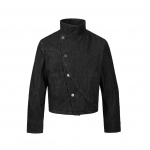 EME kaarjas kraega n&ouml;&ouml;pidega teksajakk ebaregulaarse kendo-stiilis pealisr&otilde;ivastega 2X Large