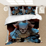 Pennywise-IT Voodipesukomplekt Tekikotid &Otilde;udusfilmi Klouni Seeria Tekk Voodipesukomplektid Voodipesu Voodipesu(LEHTE EI OLE) AYR EU Single(135*200cm)3pcs