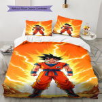 Son Goku mustriga voodipesu, Tekikomplekt Tekikate Padjap&uuml;&uuml;r Kodu S&uuml;nnip&auml;evakingitus (1 * tekikott + 2 * padjap&uuml;&uuml;ri, ilma s&uuml;damikuta) 135x200cm
