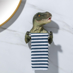 Dinosaurusest rippuv hoiustaja tualettpaberi hoidja kodu kaunistamiseks roheline