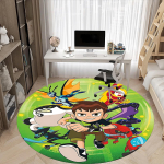 1 tk Ben Tennyson Ben 10 kontori &uuml;mmargune ala vaip, kontoritoolide alla magamistuba elutuba kodu kaunistus a1022292 120cm by 120cm gray