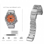 Kvaliteetne t&auml;ppisteras Seiko Little Monster SKX779 SKX781 kella rihma jaoks Klassikaline seeria T&auml;isterasest kellarihm Meestele 20mm 20mm h&otilde;be