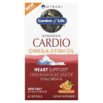 Minami Nutrition, Supercritical Cardio, Omega-3 kala&otilde;li, apelsinimaitse, 915 mg, 60 pehmet geeli