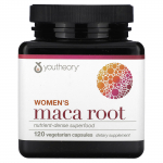 Youtheory, Maca juur naistele, 1000 mg, 120 taimetoidukapslit (500 mg kapsli kohta)