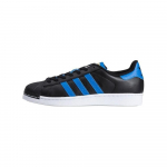 Adidas Originals SUPERSTAR Abrasion Resistant Low top Skateboard Shoes Unisex Black Blue S75882 41⅓