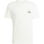 Adidas Originals Graafiline T-s&auml;rk &Uuml;mmargune kaelus Br&auml;ndi logo tr&uuml;kk Pullover L&uuml;hike varrukas T-s&auml;rk Meeste Topid Kreemjasvalge IW3252 L white