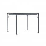 Pergola - MUVOE - Liigutatav katus - Alumiinium - P&auml;ikesekaitse - 3x3m hall
