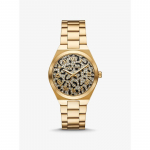 Michael Kors Lennox Loomamuster Pav&eacute; Kuldse Tooni Kell MK7500 kuld