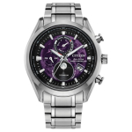 CITIZEN Ecology Drive kollektsioon 100m veekindel valgusj&otilde;ul t&ouml;&ouml;tav kvartsmehhanism titaanist rihm BY1010-81Z Purple Watch Dial