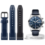 Kvaliteetne kiirvabastusega Itaalia Ehtne Veisenahast K&auml;ev&otilde;ru Sobib IWC Pilot's Series Kellale IW377714 Veisenahast Rihm 20mm 21mm 20mm gray