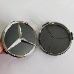 Mercedes Benzi jaoks 4 tk 75 mm auto velje keskmise katte komplekt Mercedes-Benz W166 W167 W177 W213 X205 GLC/GLE/ML-klassi kaunistuseks 75mm 4pcs matt must v&auml;rv