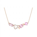 Swarovski Gema 520 Candy Kerge Luksuslik Imitatsioonkristalli Kaelakee Naiste kaelakee Roosa 5630876 Box (Random Color)