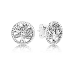 Pandora Elupuu 925 H&otilde;be Kingitus Unisex Ehted 297843CZ Silver