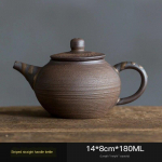 J&auml;mekeraamika teekann Kullatud rauast glasuuriga sirge Hle pott Antiikne Kung Fu teekomplekt Teekann teekeetja Keraamiline teekann teapot C180ml
