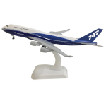 20CM Originaal Boeing 747 Lennukimudel Lennuk Die-cast Metall Lennukid Kogumism&auml;nguasjad Kingitused sinine