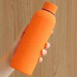 Roostevabast terasest termiline veepudel Tass Termiline kohvitass Isoleeritud vaakumtumbler Kummv&auml;rviga Sportlik termospudel 401-500ml oranž