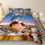 Multikas Ratatouille Tekikott Padjap&uuml;&uuml;r Voodipesukomplekt T&auml;iskasvanud Poiss T&uuml;druk Magamistoa Kaunistus Laste Kingitus &Uuml;he-kahekohaline Suur Suurus 135x200cm