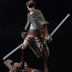 20cm Attack On Titan Levi Ackerman Anime Kuju Shingeki no Kyojin Tegevuskuju Mudel Nukk M&auml;nguasi Kingitus without box black