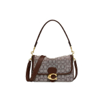 Coach Tabby 26 Dekoratiivne logo riistvara Jacquard K&auml;sialune kott Pehme Euro kott Totes Crossbody &Otilde;lakott Keskmine Naiste kotid Tamm Vaher C4821-B4S0M Basic Set (Bag+Dust Bag)