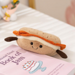 Magustoidude sarja pehmed m&auml;nguasjad T&auml;idisega toidukotid Bagelid, pannkoogid, vahvlid Pehme nukk Kodu kaunistus Kingitus lastele