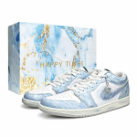 Jordan Air Jordan 1 Heart Of Atlantis Hingav Kerge Madala s&auml;&auml;rega Vintage Korvpallijalatsid Unisex Taevasinine FQ7687-300(Team920-BOX) 36.5