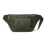 Gucci Monogramm Logo Reljeefne T&otilde;mblukuga Nahast Rinnakott Meeste rinnakott Tumehall 645093-AABY7-3346