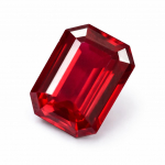 Smaragdl&otilde;ige 15 ct SERTIFITSEERITUD Looduslik Punane Birma Rubiin Lahtine Kivi Talle/Talle 14.3 mm Approx punane