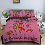 Vana-Egiptuse tekikott Egiptuse s&uuml;mboliga voodipesukomplekt Vintage vaaraop&uuml;ramiid Boho tribal pol&uuml;ester tekikott 2/3 tk kuninganna 135x200cm