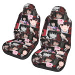 Kakegurui Autoistmekate Jaapani Anime Kohandatud Tr&uuml;kiga Universaalne Esikaitse Tarvikud Padi Komplekt