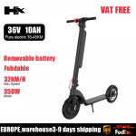 HX X8 V&otilde;imas Elektriroller 350W 10AH 36V Eemaldatav aku EScooter Kokkupandav 10,0-tolline ratas Isebalanseeruv E-roller x8 must