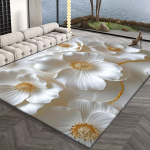 Elegantne Peen 3D Pojengi Lillemustriga Vaip Sinine Roosa Kuldne Reljeefne Vaip elutuppa magamistuppa hotelli luksuslikku kodukaunistust 80X120CM